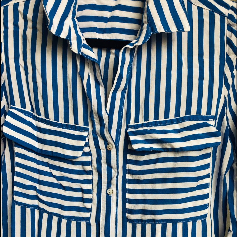 H&M stripped nautica front pockets shirt - Picture 3 of 9